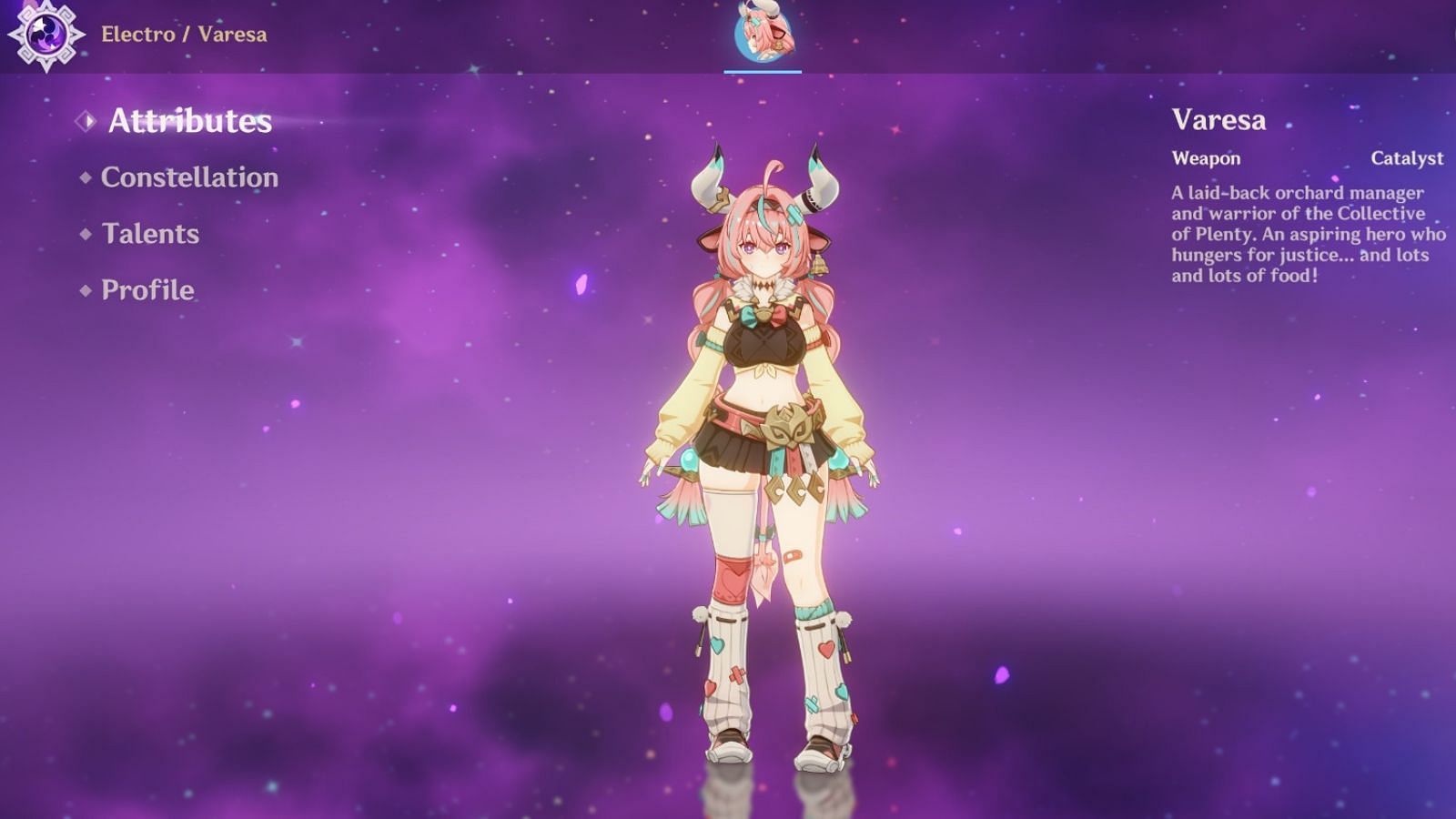 Screenshot of Varesa in Genshin Impact (Image via HoYoverse)